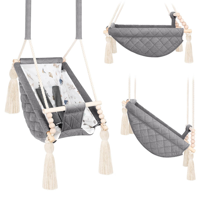 Babyschaukel 3in1 Dunkelgrau