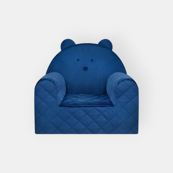 Kindersessel Bärenform Dunkelblau
