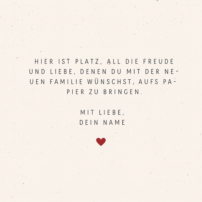 Grußkarte - Verschenke liebe Worte und herzliche Wünsche