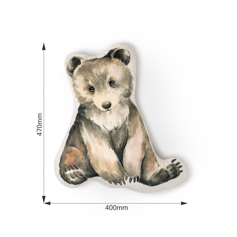 Cuscino decorativo per bambini Orso, misure: larghezza 40 cm, altezza 47 cm