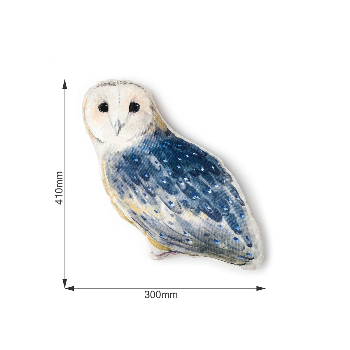 Dekokissen für Kinder Eule-Motiv, Masse: Breite 30 cm, Höhe 41 cm