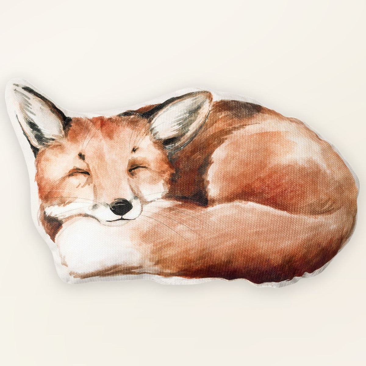 Dekokissen für Kinder Fuchs-Motiv, Tierkissen in der Vorderansicht