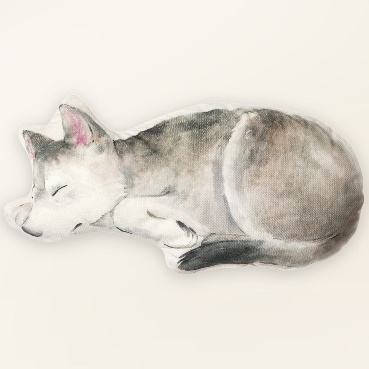 Dekokissen für Kinder Wolf-Motiv, Tierkissen in der Vorderansicht