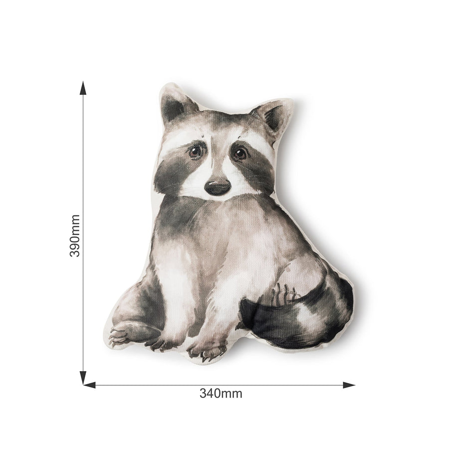 Cuscino decorativo per bambini Procione, misure: larghezza 34 cm, altezza 39 cm